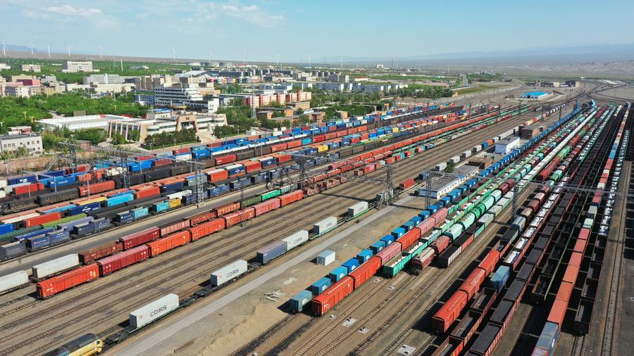 Major Xinjiang rail port sees record for China..